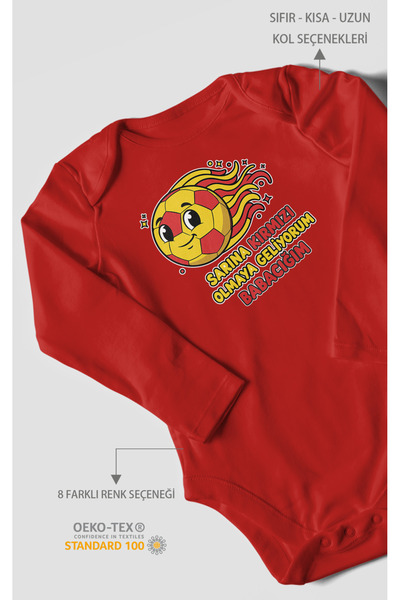 MorivoKids أنا أأتي لتكوني سارينا الحمراء، باباكي v2 مطبوع بدلة أطفال – بدلة بزرار |   ذراع طويلة