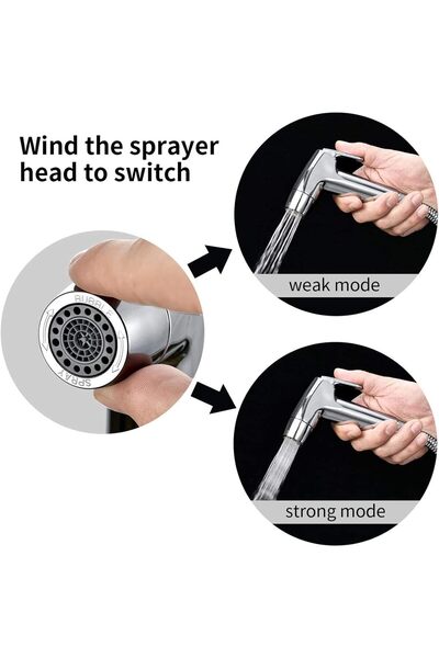 Tafan Handheld Bidet Sprayer for Toilet - High Pressure Jet Shattaf, Stainless Steel