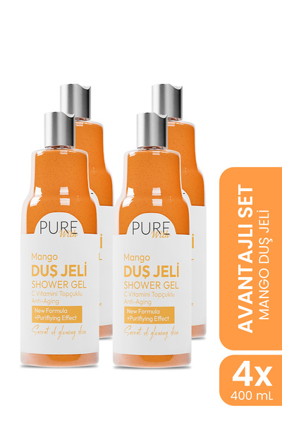 Pure With C Vitamin Topçuklu Mango Özlü Yaşlanma Karşıtı Arındırıcı Duş Jeli ...