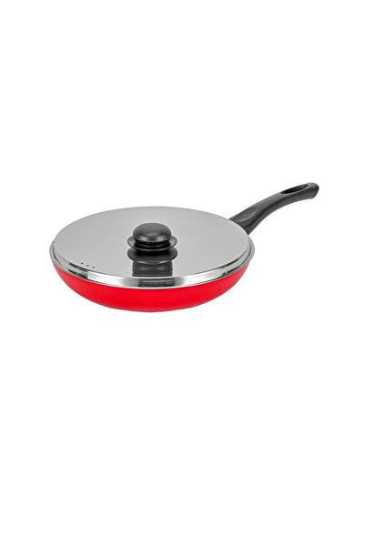 ROYALFORD مقلاة ألومنيوم غير لاصقة مع غطاء من الفولاذ المقاوم للصدأ، 24 سم RF...