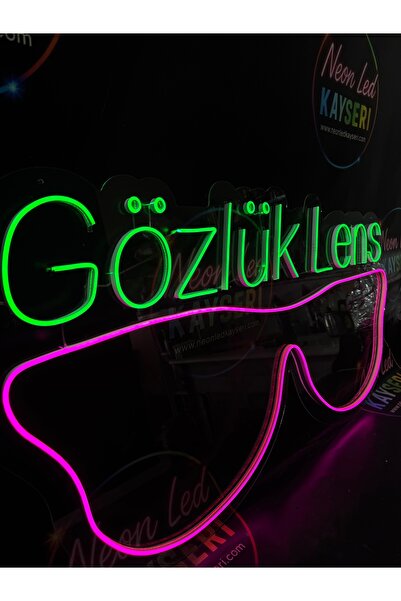 NEON LED KAYSERİ Gözlük lens Neon led yazı