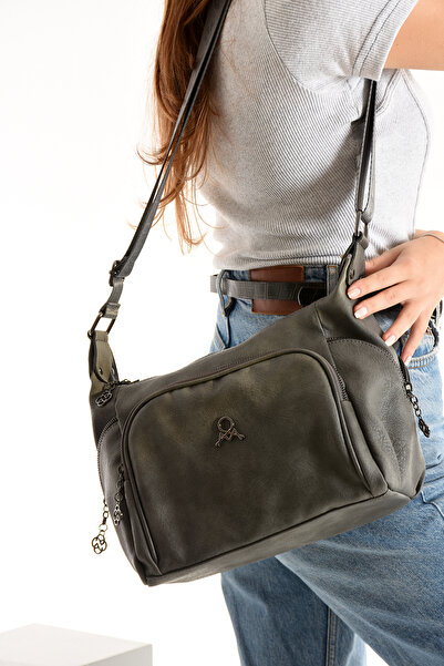 KIRASE Lisabona/Gantă de damă cu volum ultra mare din piele moale