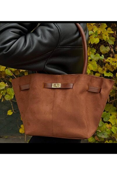 Store Açık kahve süet çanta