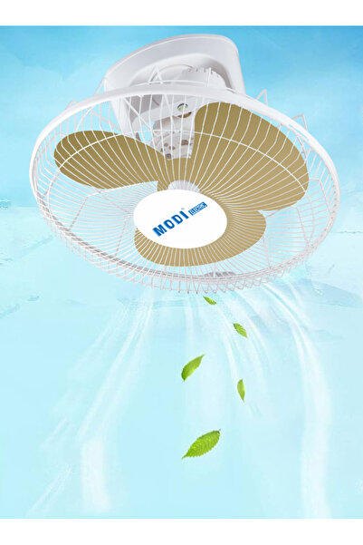 modi مروحة مدارية مثبتة على الحائط مقاس 16 بوصة مع تحكم في 3 سرعات وتبريد هادئ للمنزل والمكتب