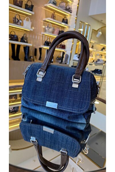 KRISTE BELL İthal Jean Çok Bölmeli Uzun Askılı Kadın Çanta 27117