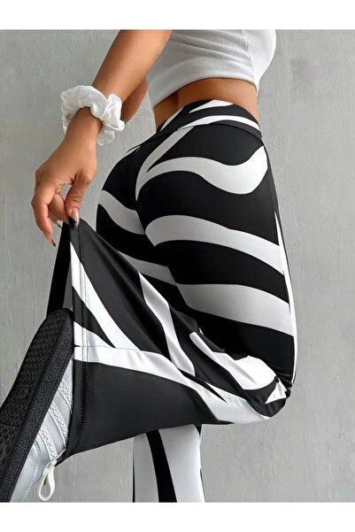 Wear Up Γυναικείο κολάν κατάδυσης με ψηλόμεσο σχέδιο ζέβρας