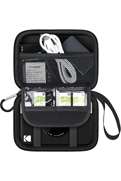 Lacdo حقيبة حمل الكاميرا الرقمية للطباعة الفورية KODAK Printomatic - لون أسود