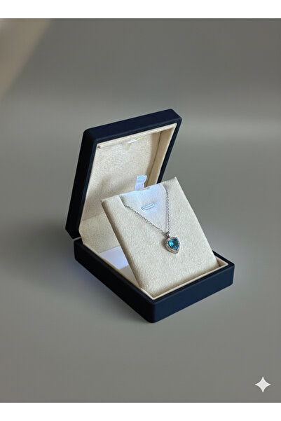 ADA LİFE GÜMÜŞ (PREMİUM IŞIKLI KUTULU) 925 Ayar Gümüş Mavi Taşlı Pırlanta Kal...