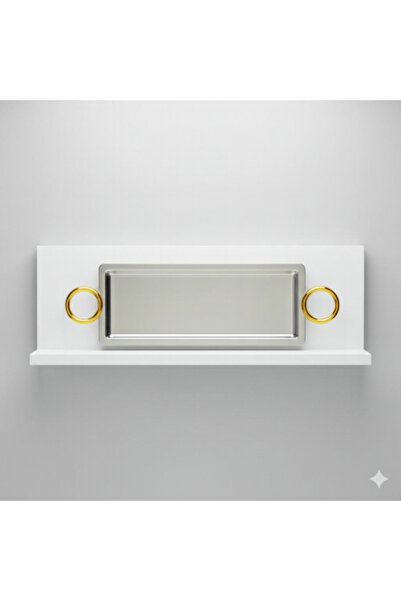 Dania ✨ صينية تقديم فاخرة بمقابض ذهبية – مقاس 41×17 سم ✨