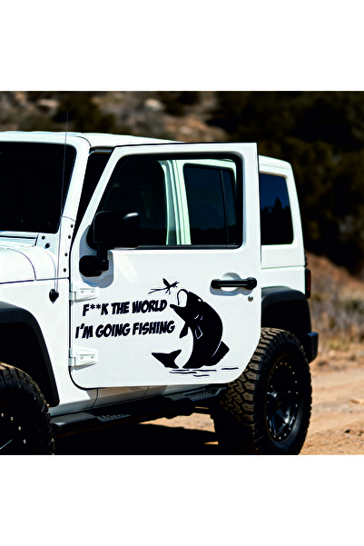 StickITsibiu I'm Going Fishing – Stickere Auto 4×4 Off-Road – Dimensiuni 90x54.5 cm.