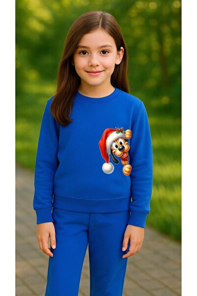 playwear Детски комплект суичър с щампа NOAL DOG за момичета и момчета, с кръ...