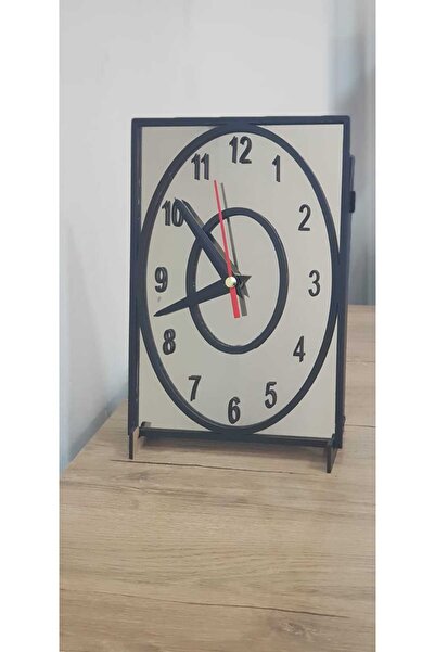 Formiqra Oval Masa Saati – 22x15 cm Gerçek Bronz Ayna Zeminli, Ahşap İşlemeli...