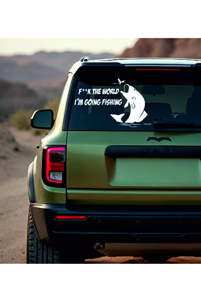 StickITsibiu I'm Going Fishing – Stickere Auto 4×4 Off-Road – Dimensiuni 90x54.5 cm.