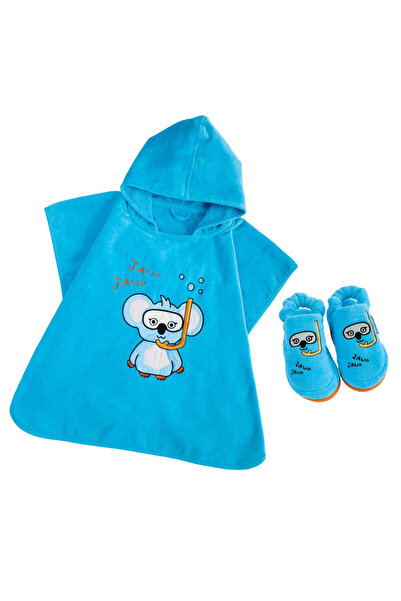 Milk & Moo Kids Poncho Cool Koala Hooded Beach Towel