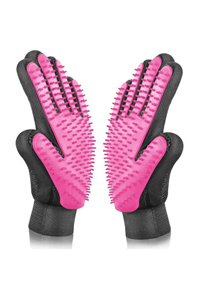 OEM Set of 2 Grooming Brush Gloves for Dogs and Cats, Ideal for Massage, Remo...