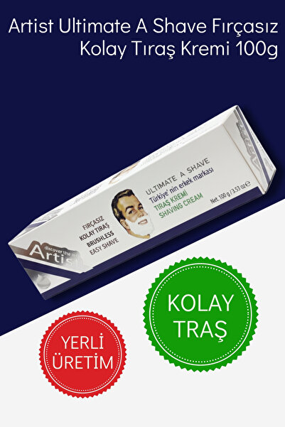 artist Ultimate A Shave Fırçasız Hızlı Tıraş Kremi 100g