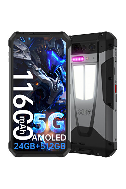 unihertz Tank 4 512GB Rugged, 5G, NFC, 6.78' 120Hz, 24GB RAM, Projector Video 720p, IP68/IP69, Android 15