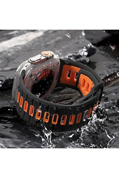 Upeak Sport Band Compatible with Apple Watch Ultra/49/45/44/42mm, 26mm Silicone Replacement Strap