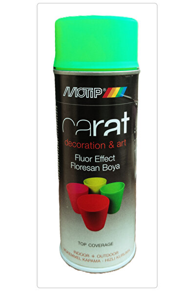 Motip CARAT SPREY BOYA FLORESAN (FOSFORLU YEŞİL) AKRİLİK 400 ML