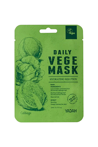 YADAH Daily Vege Cabbage Masca de fata cu extract de frunze de varza 23 ml