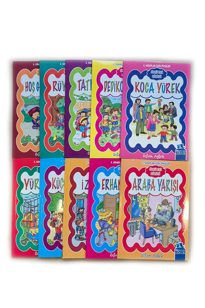 TEK YAYINCILIK 2. 3. 4. Visual - Glittery Children's Story Books for Classes (40 Books) - Each Book Has 64 Pages