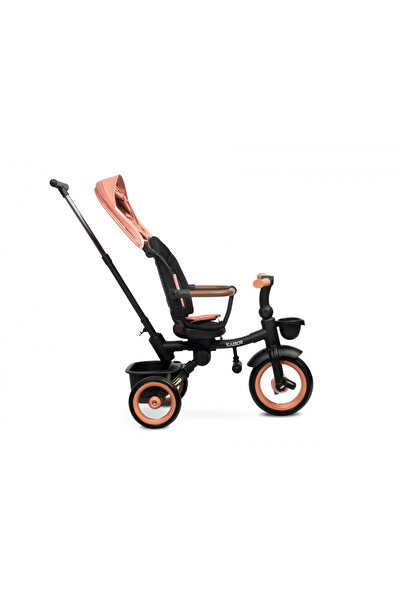 TOYZ by Caretero Toyz Saber Light Pink foldable, multifunctional children's tricycle with adjustable backrest and seat