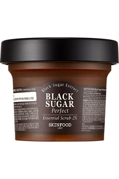SKINFOOD Black Sugar Perfect Essential Scrub Masca de fata exfolianta 100 ml