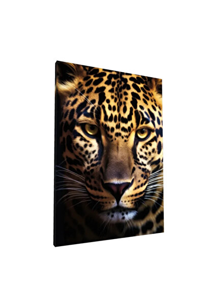 PozaTablou Pictură pe pânză - Portret realist de leopard 80x110 cm