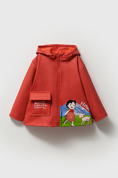 Maya And Luca Heidi Printed Rubber Waterproof Cotton Lined Girl's Raincoat