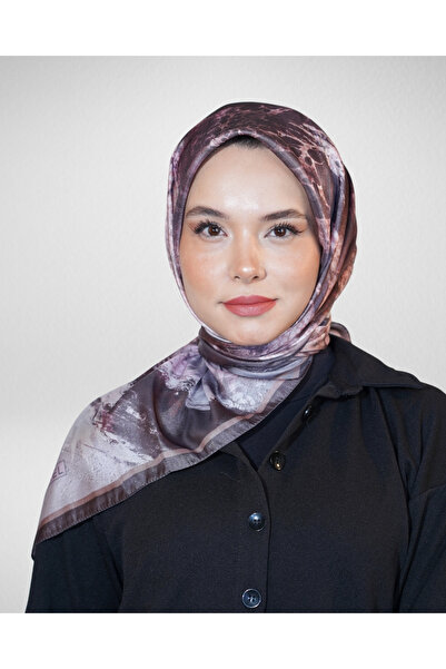 Akel وشاح كريستالي رقمي بنمط رخامي باستيل