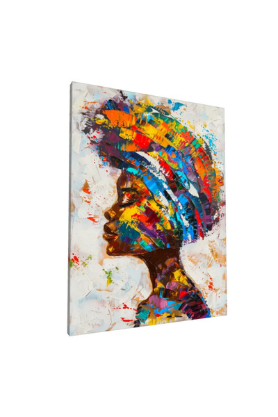PozaTablou Profil colorat cu influențe africane - Pânză 80x110 cm