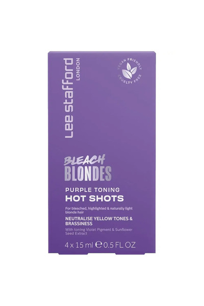 LEE STAFFORD Bleach Blondes Purple Toning Hot Shots Balsam nuantator 4x15ml