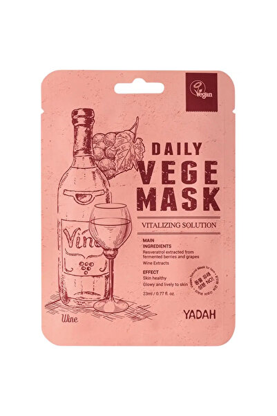 YADAH Daily Vege Wine Masca de fata cu extract de vin 23 ml
