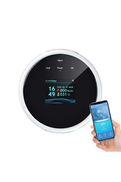 OEM Smart Gas Detector, Wi-Fi, Tuya/Smart Life App, Alexa/Google Assistant Compatible, White