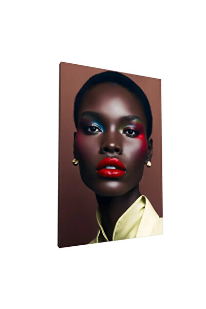 PozaTablou Portret vibrant cu influențe africane (pânză) 80x120 cm