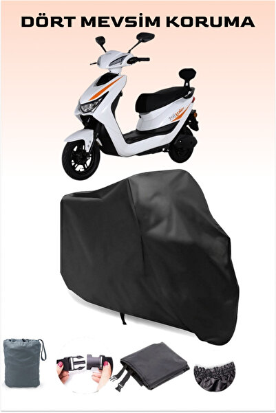Breen Black Skyjet Eco Line Compatible Scooter Tarpaulin Electric Motorcycle Tarpaulin, Dust and Water Protection