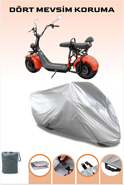 Breen Gri Elektrikli İki Tekerlekli Motosiklet VOLTA Yide SE03 Uyumlu Motor Brandası, Tam Koruma