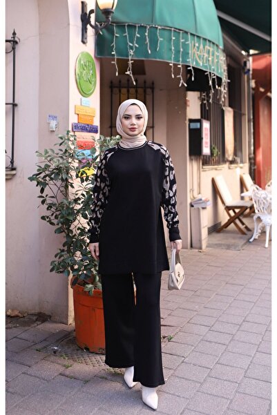 NİSUM MODA Leopard Patterned Mercerized Suit