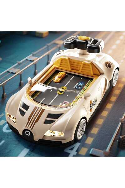 Timebox Mașinuță interactivă Bugatti pentru copii 3-6 ani, volan și pistă, 39...