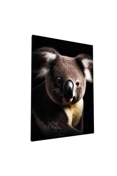 PozaTablou Pictură pe pânză: Portret realist al unui koala 80x110 cm