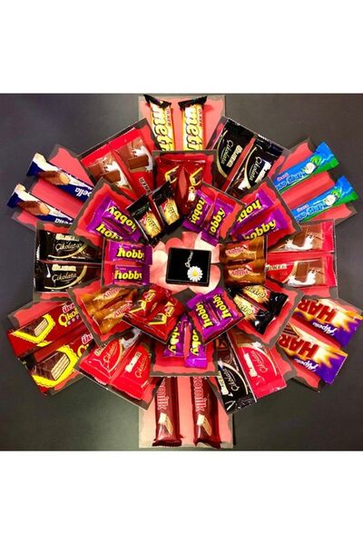 ozbience Lezzetli papaya ve çikolata içeren şık hediye kutusu