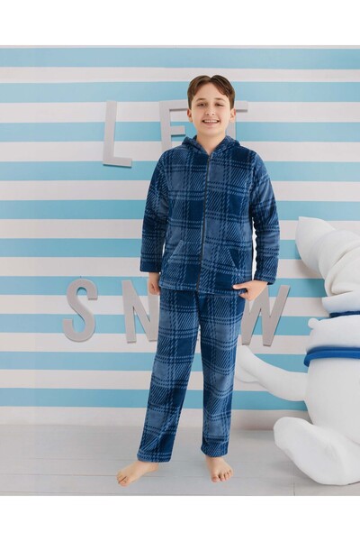 Aydoğan Boy's Fleece Pajama Set 240524