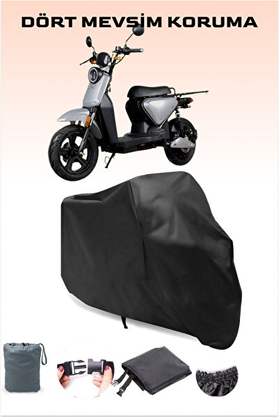 Breen غطاء دراجة نارية كهربائية حديث متوافق مع فولتا VS_5 باللون الأسود، حماي...