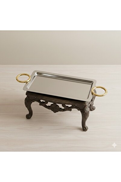 Dania ✨ Luxury serving tray with gold handles – 32 x 15 cm ✨