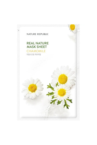 Nature Republic Real Nature Chamomile Mask Sheet Soothing face mask with chamomile 23 gr