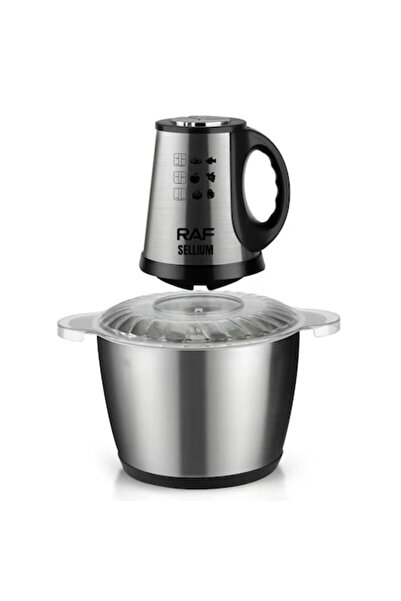 SELLIUM Electric Chopper for Meat & Vegetables, 3L, 4 Stainless Steel Blades