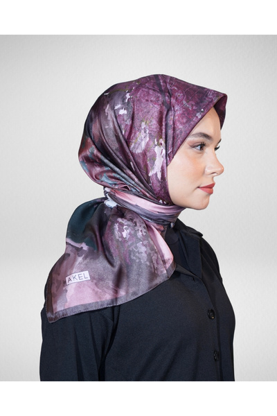 Akel Digital Crystal Scarf Pastel Paint Pattern