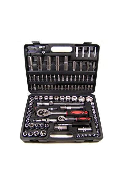 Campion Set de scule, chei tubulare, 108 piese, negre