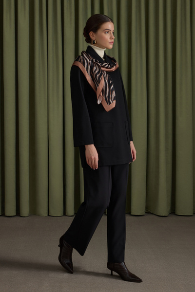 Aker Siyah Dokuma Pantolon