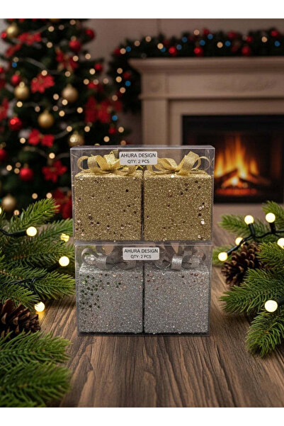 OEM Set of 2 Premium Christmas Baubles - 10 cm